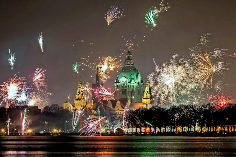 Feuerwerk über Hannover